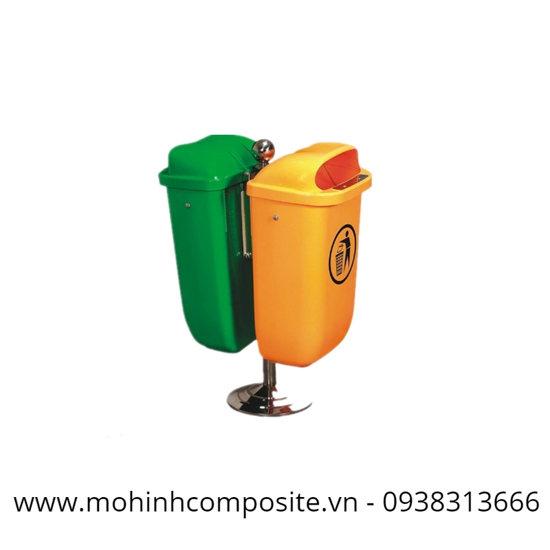 thung rac nhua frp 1 9002 - Thùng rác công nghiệp Composite [120L/L550*W470*H950 mm]